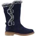 Hush Puppies Megan Wildleder Damen Stiefel In Marineblau