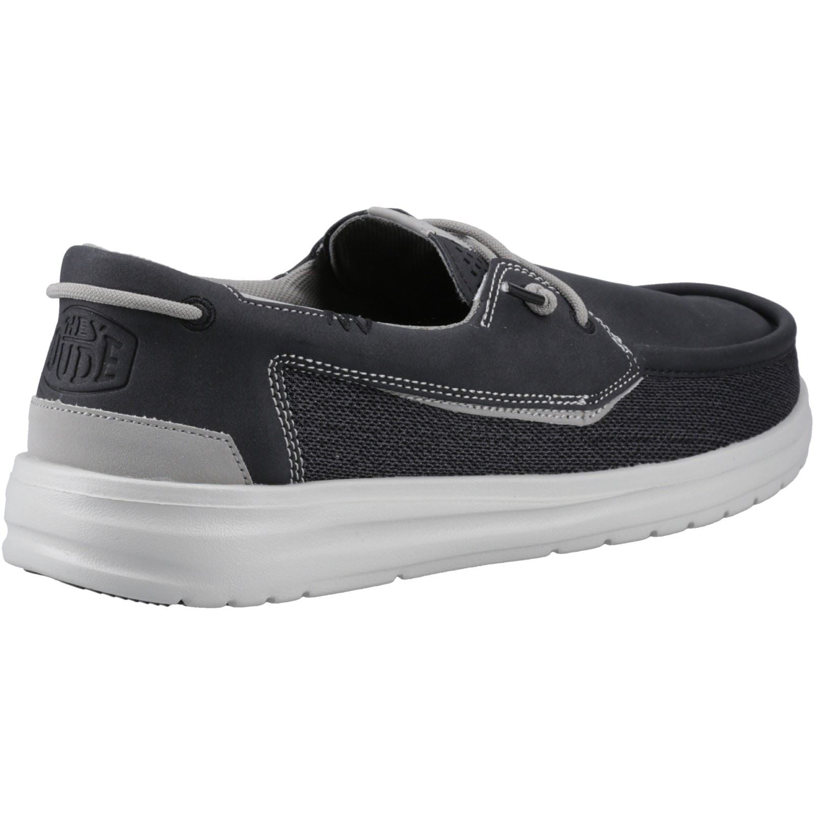 HEYDUDE Welsh Grip Classic Mesh Baumwollmischung Herrenschuhe In Schwarz/Sturmgrau