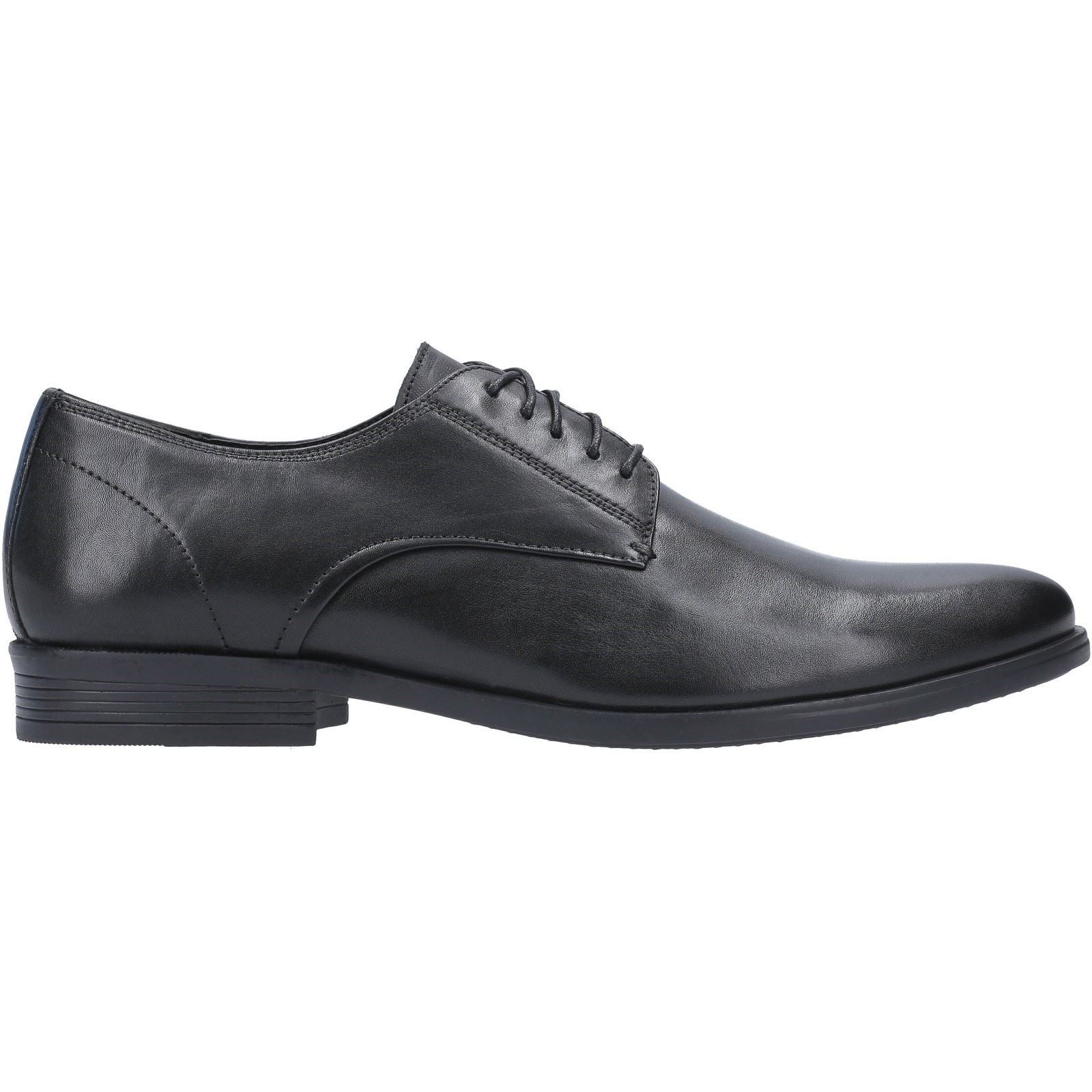 Hush Puppies Oscar Clean Toe Schwarze Farbe Herren-Schnürschuhe Aus Leder