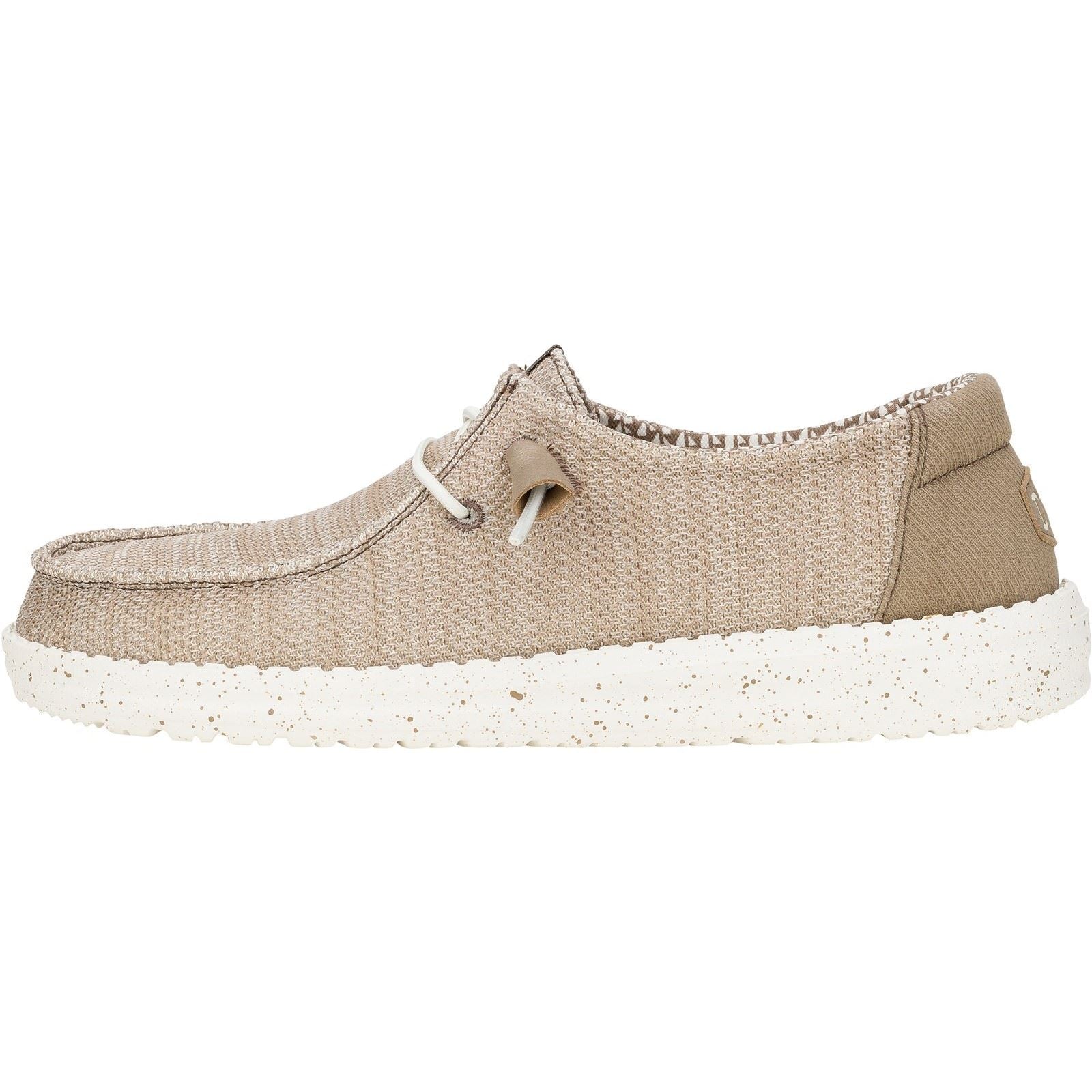 HEYDUDE Wendy Stretch Mesh Polyester Damen Walnuss Mokassins