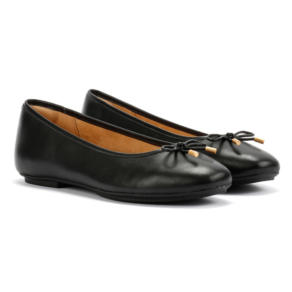 FitFlop Delicato Damen Ballerinas Aus Schwarzem Leder