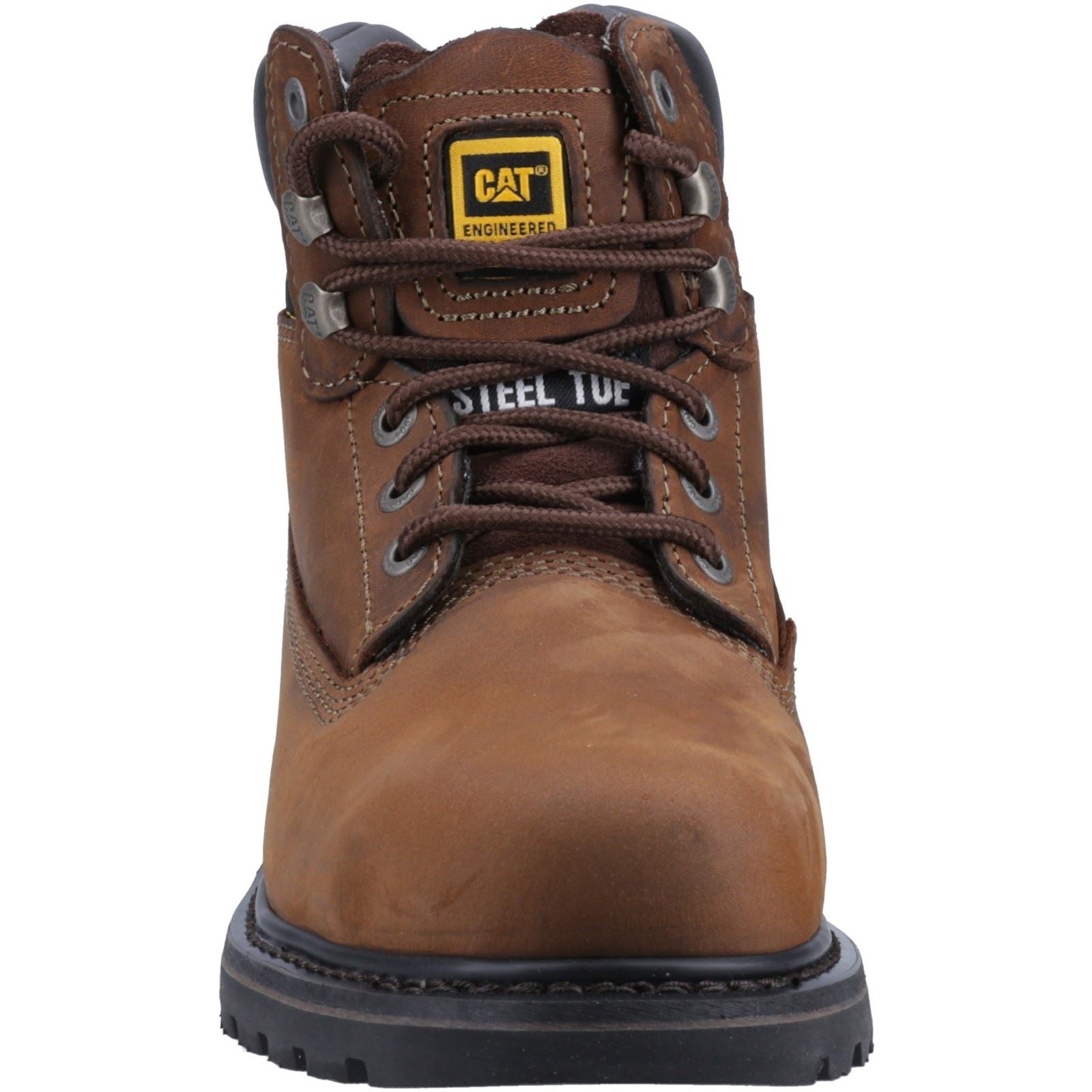 Caterpillar Holton Leder Braune Sicherheitsstiefel