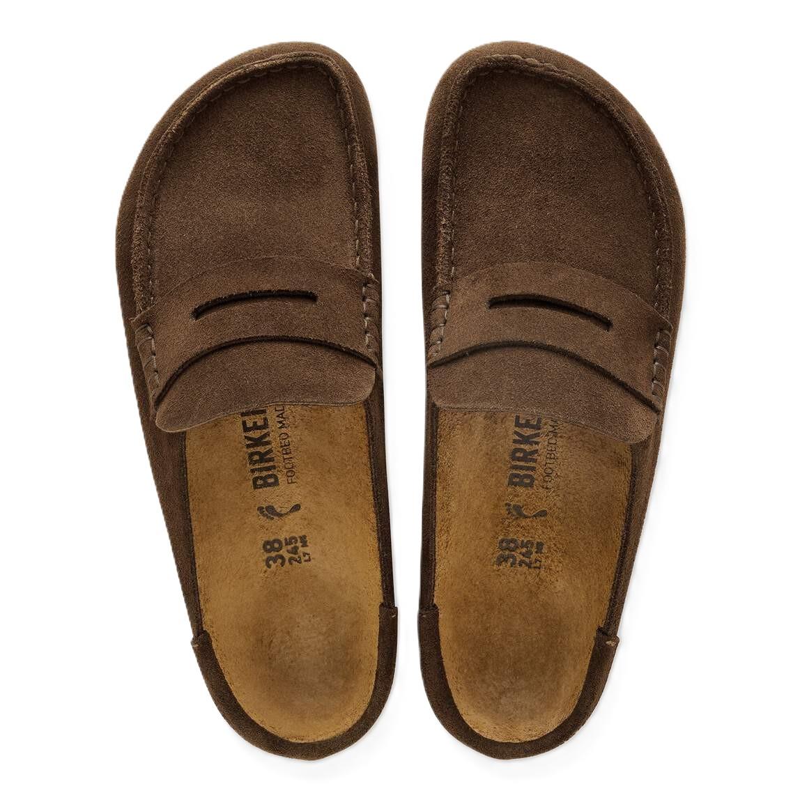 Birkenstock Naples Wildlederbraune Clogs