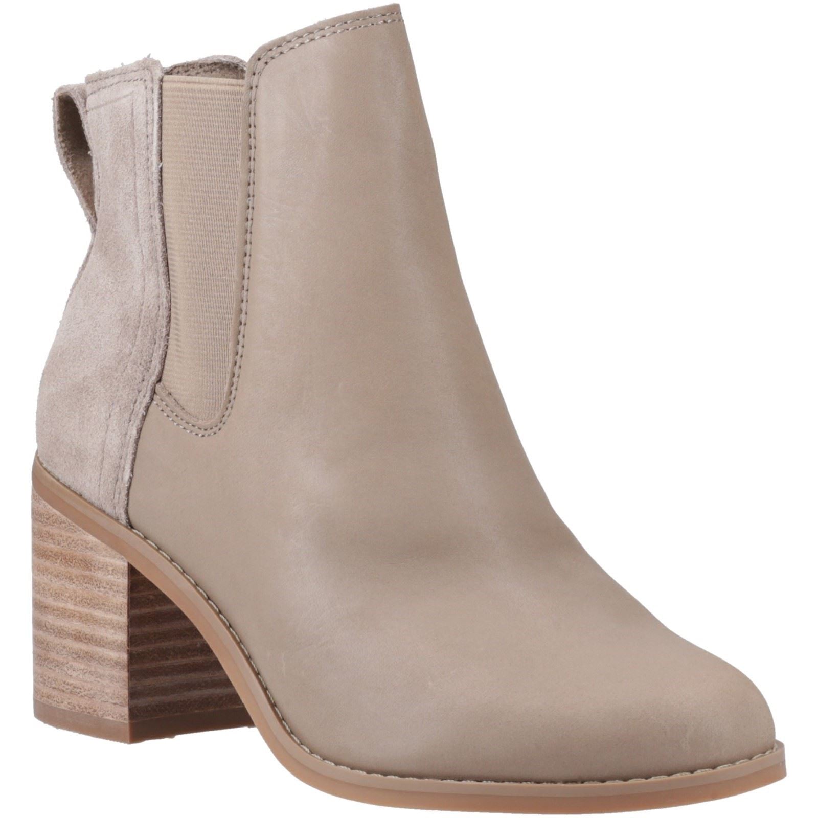 TOMS Evelyn Leder Damen Naturstiefel