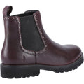 Hush Puppies Gwyneth Damen Chelsea Stiefeletten aus Leder in Pflaume