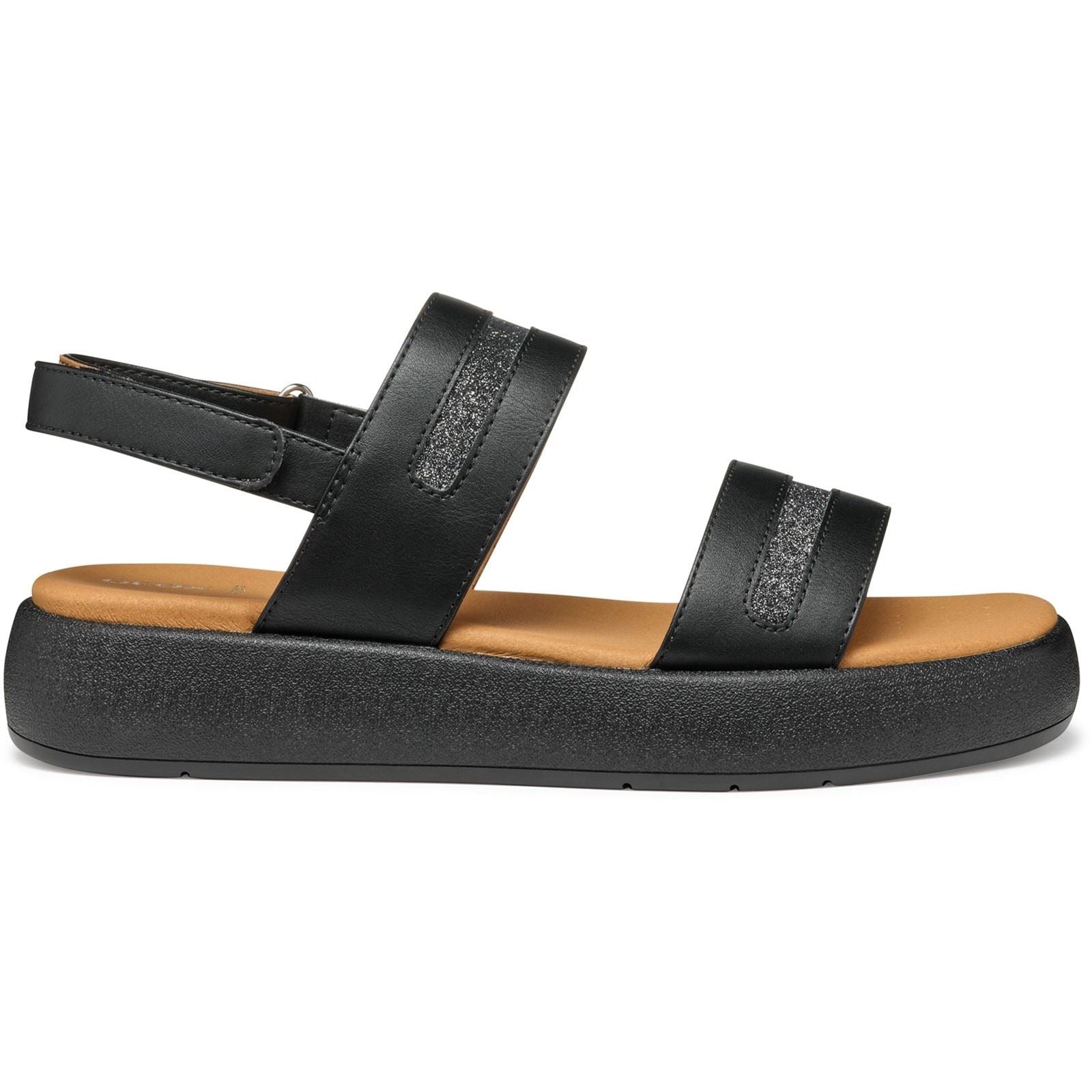 Geox D CAMALEI Damen Schwarze Farbe Sandalen