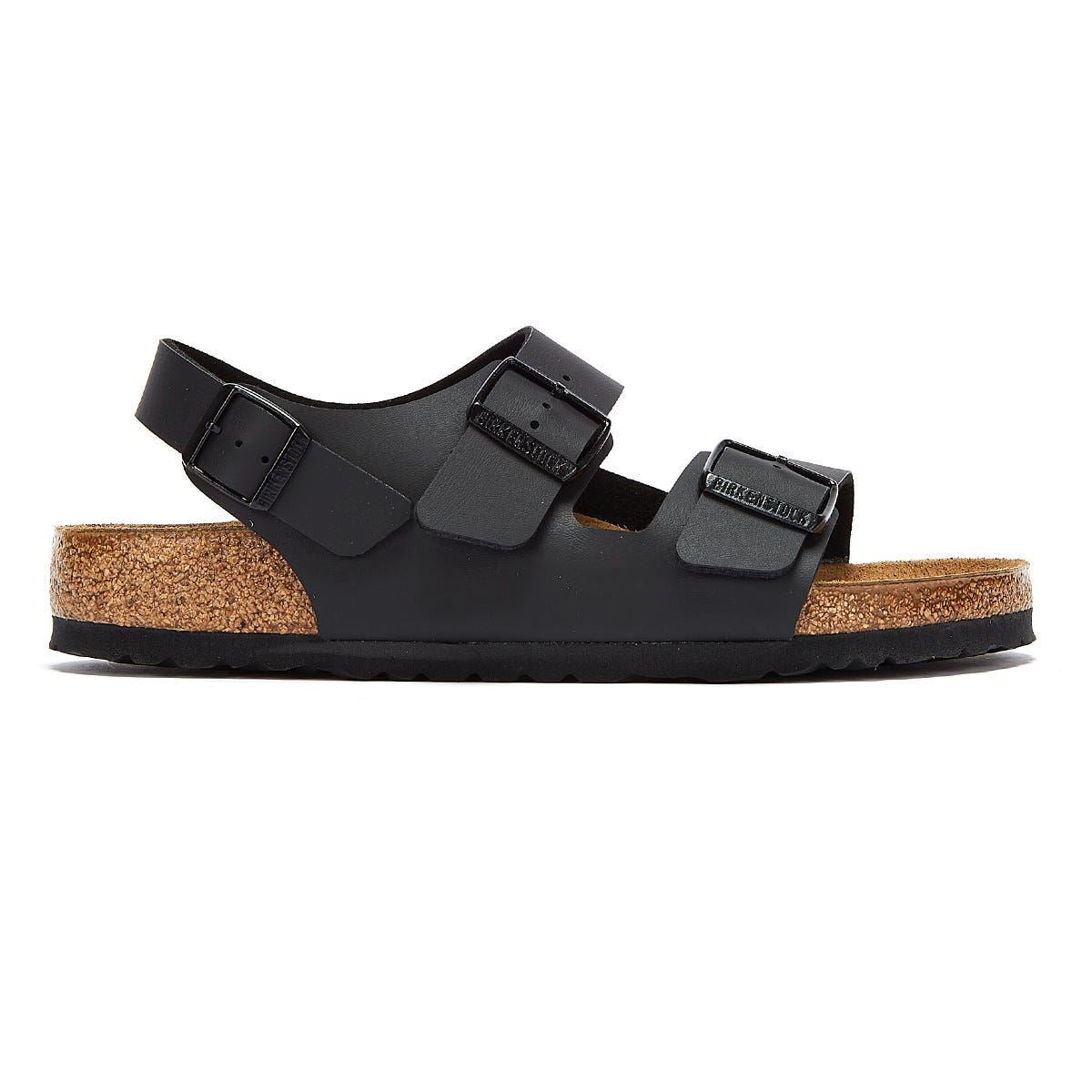 Birkenstock Milano Birko Flor Schwarze Sandalen