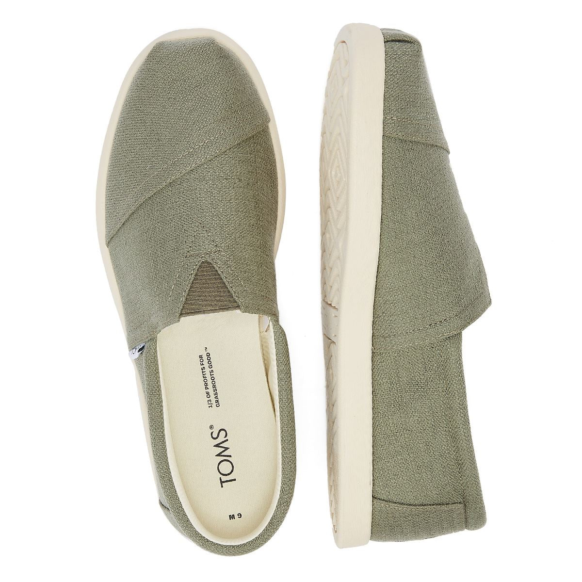 TOMS Woven Alp FWD Herren Sandale Grau