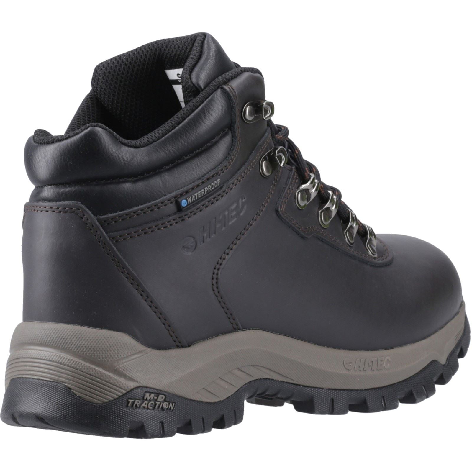 Hi-Tec Eurotrek Lite Waterproof Kunstleder Herren Wanderstiefel In Dunkelschokolade