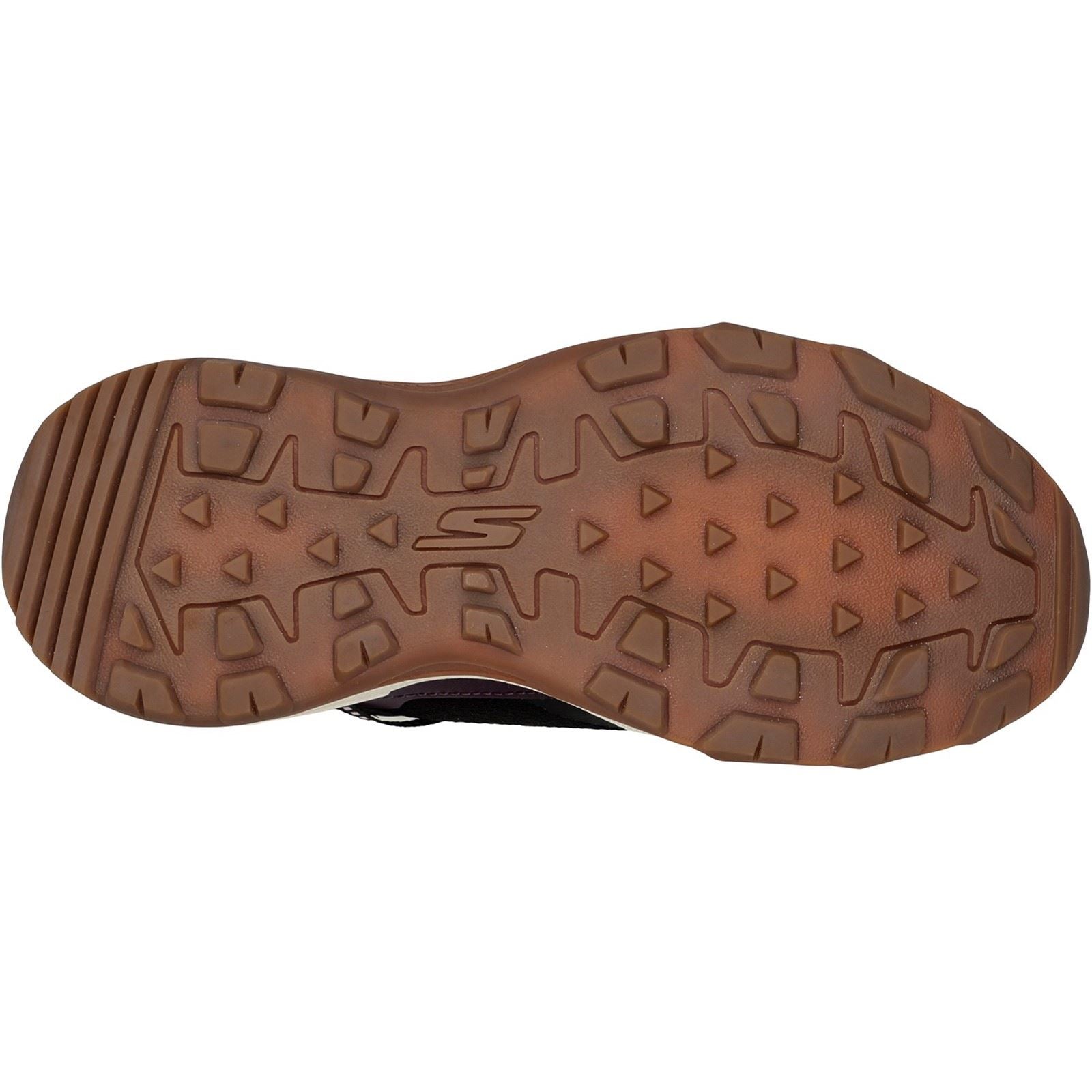 Skechers Go Run Trail Altitude Leder Damen Sneaker In Schwarz/Lila
