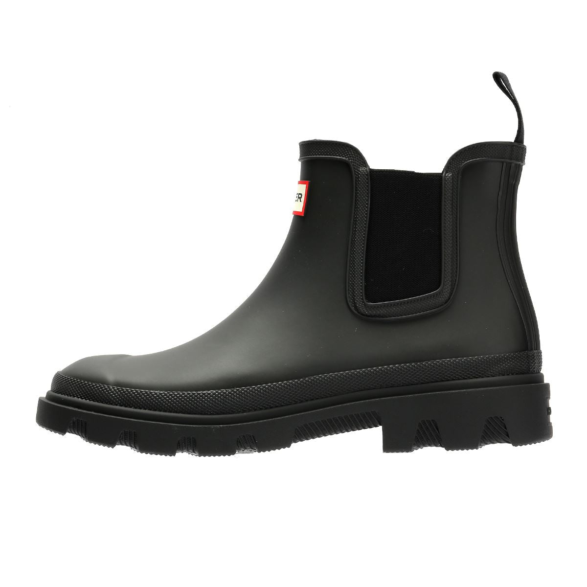 Hunter Downpour Chelsea Gummi Damen Schwarze Farbe Gummistiefel