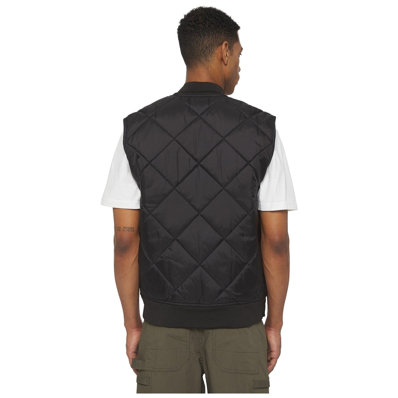 Dickies Diamond Quilted Vest Herren Schwarze Westen