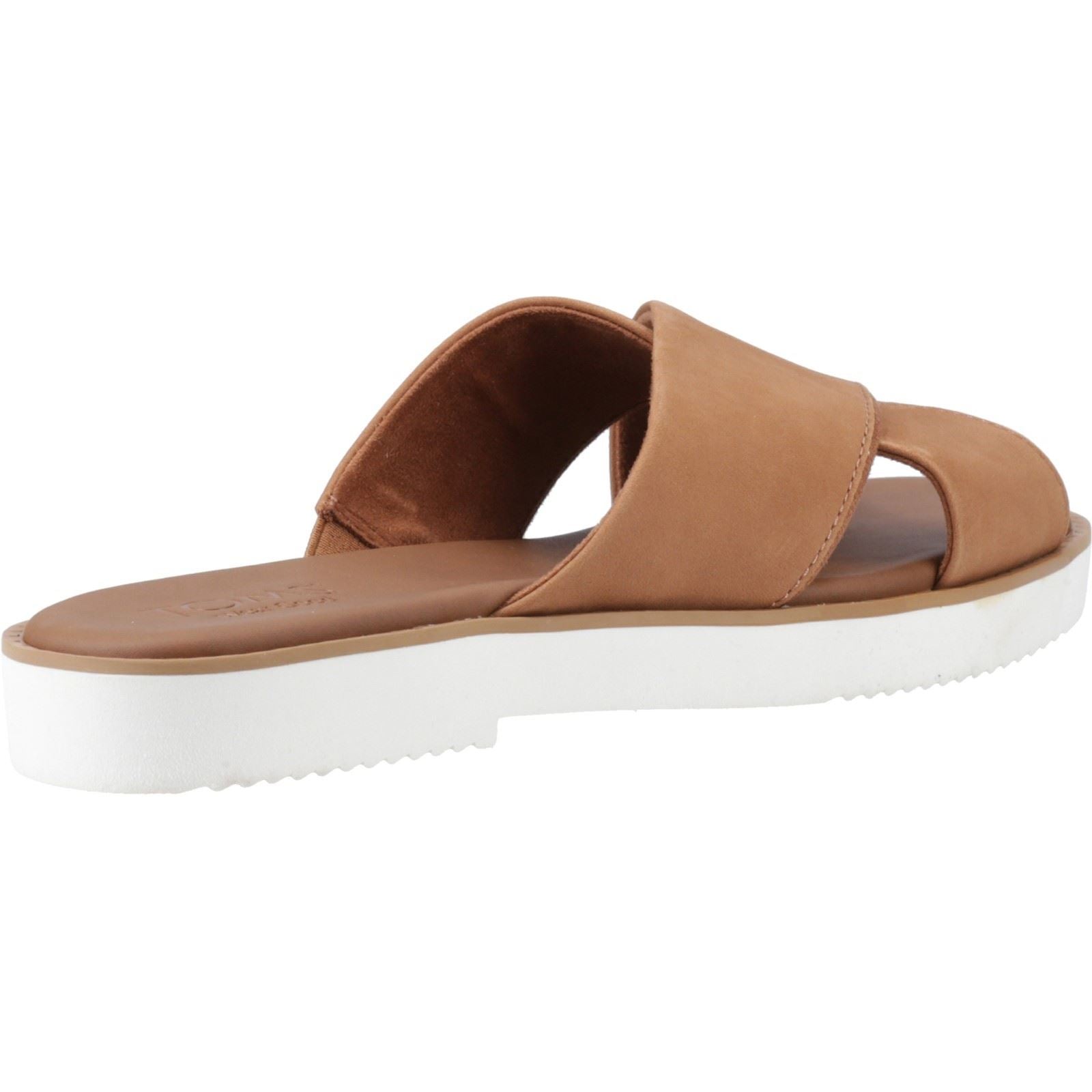 TOMS Mae Crossover Damen Ledersandalen In Braun