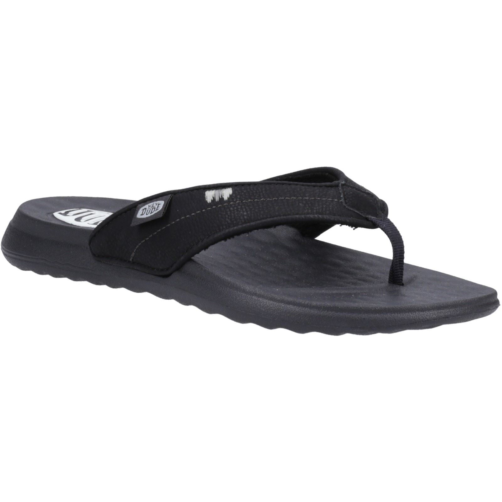 HEYDUDE Christi Flip Classic Damen Schwarze Farbe Sandalen