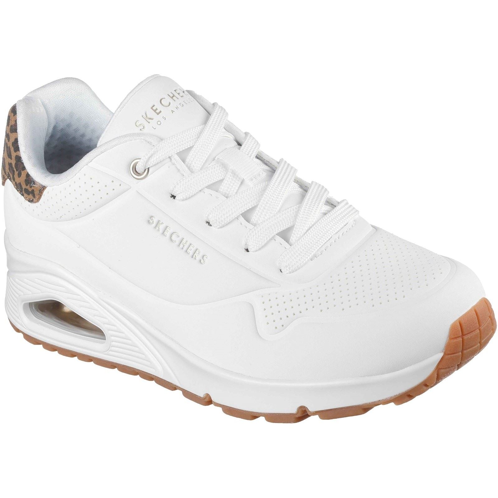 Skechers UNO - Jungle Nite Polyurethan Damen Weiß/Leopard Sneaker