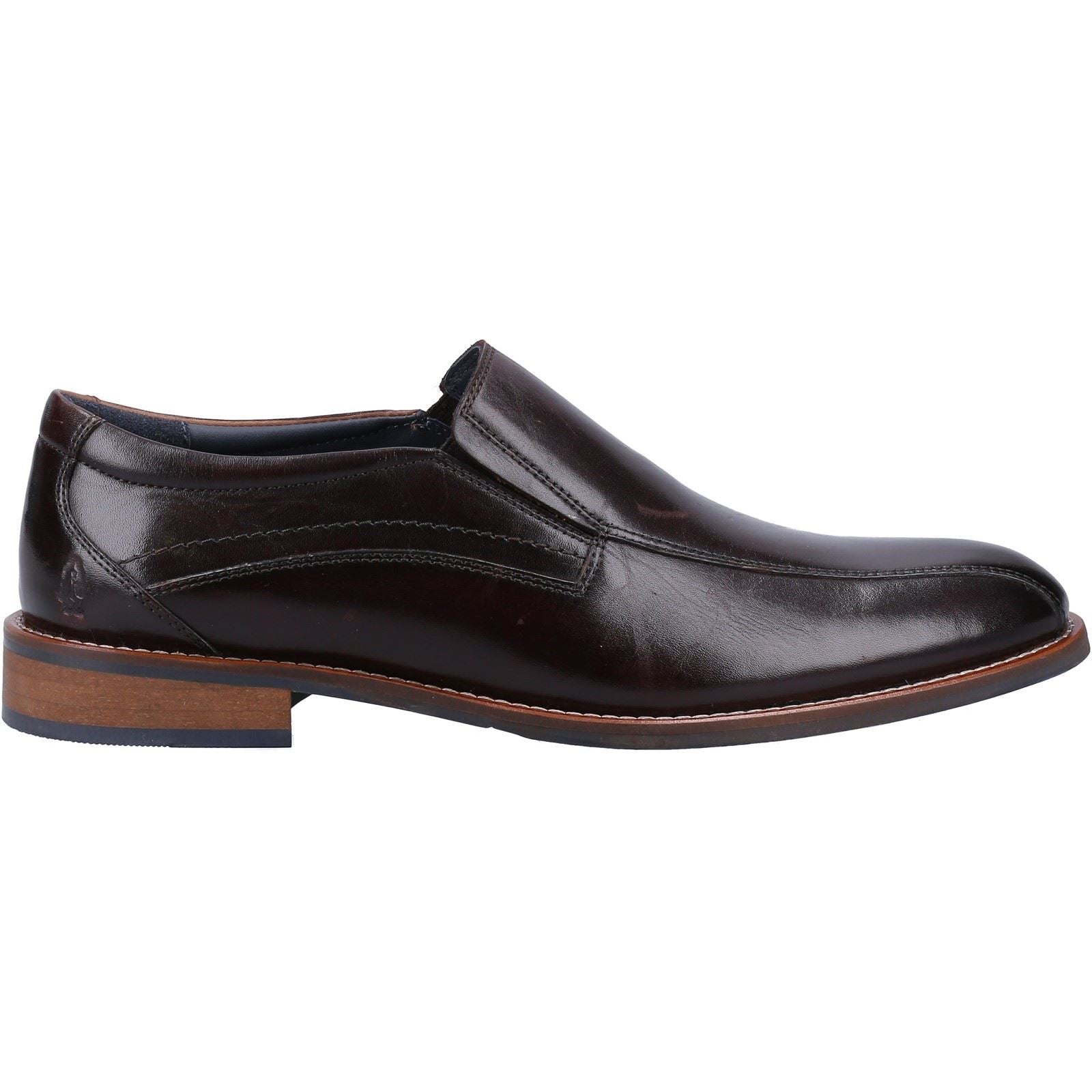 Hush Puppies Donovan Herren Slip On Schuhe Aus Schwarzem Leder