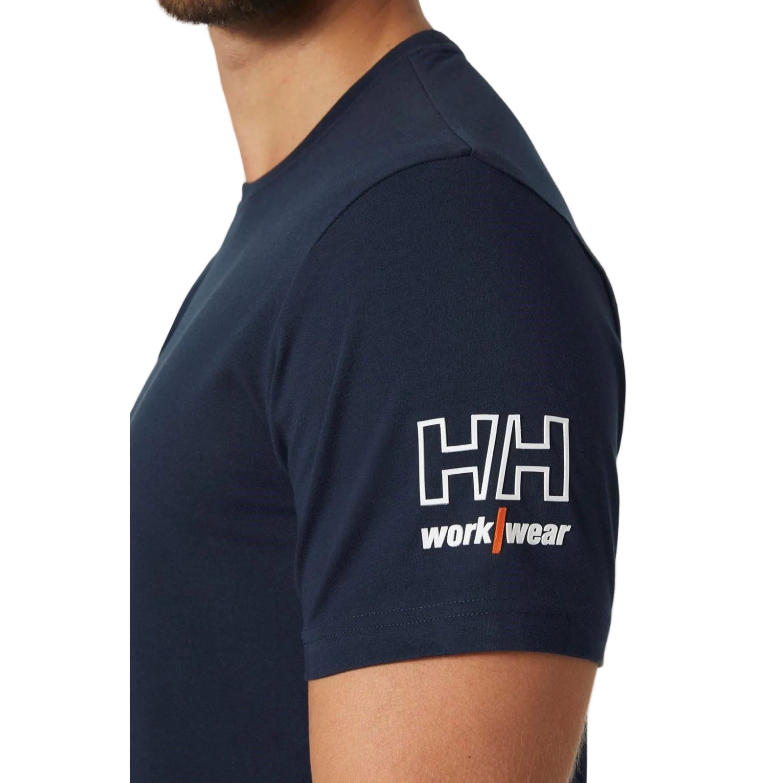 Helly Hansen Workwear Kensington Baumwoll Herrenblaue T-Shirts Mit Kurzen Ärmeln