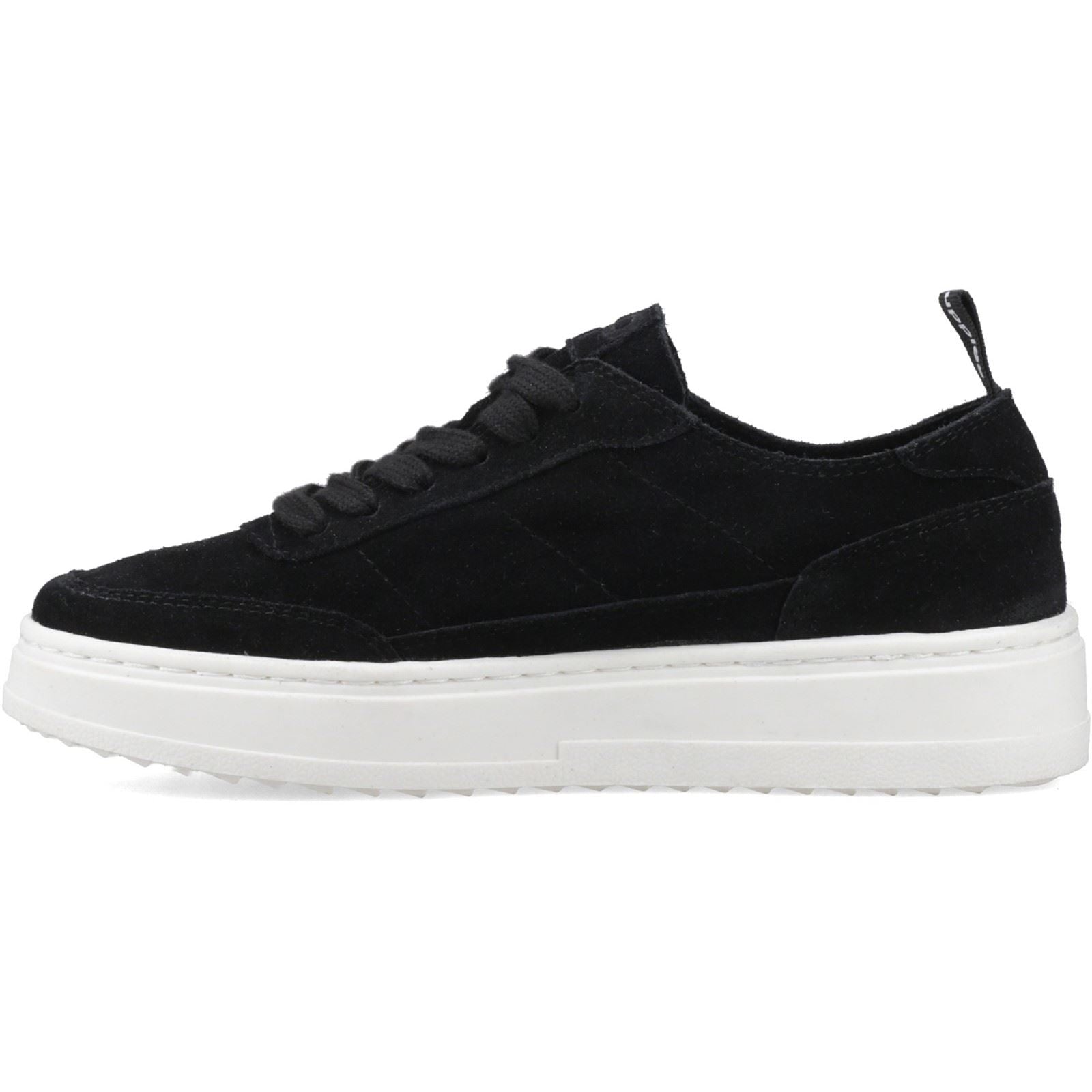 Hush Puppies Nesta Leder Damen Schwarze Sneaker