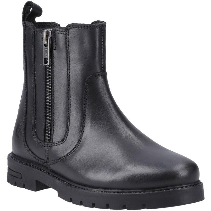 Hush Puppies Liana Mädchen Schwarze Farbe Lederstiefel