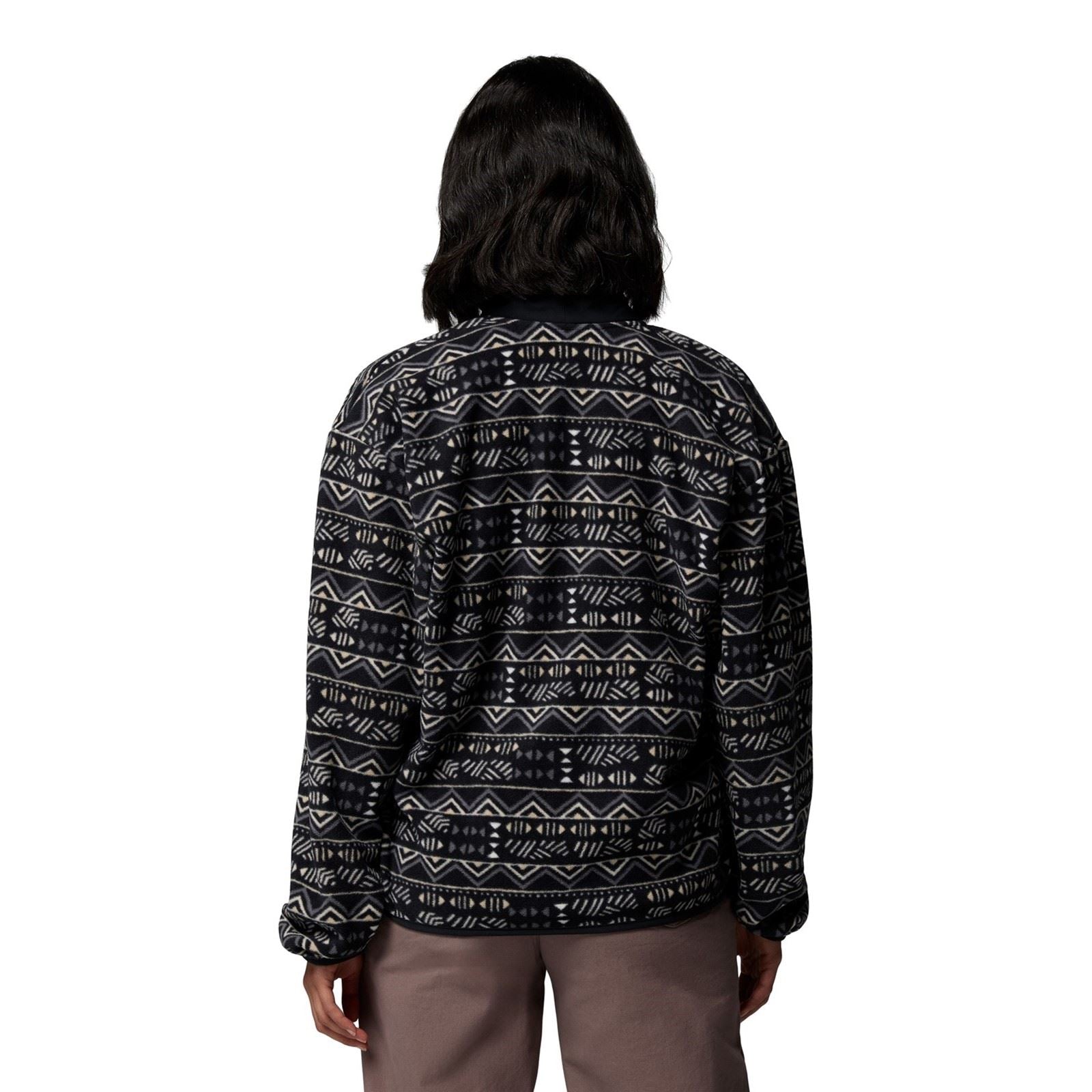 Columbia Sequoia Grove Printed Half Zip Polyester Damen Schwarze Farber Fleece Pullover