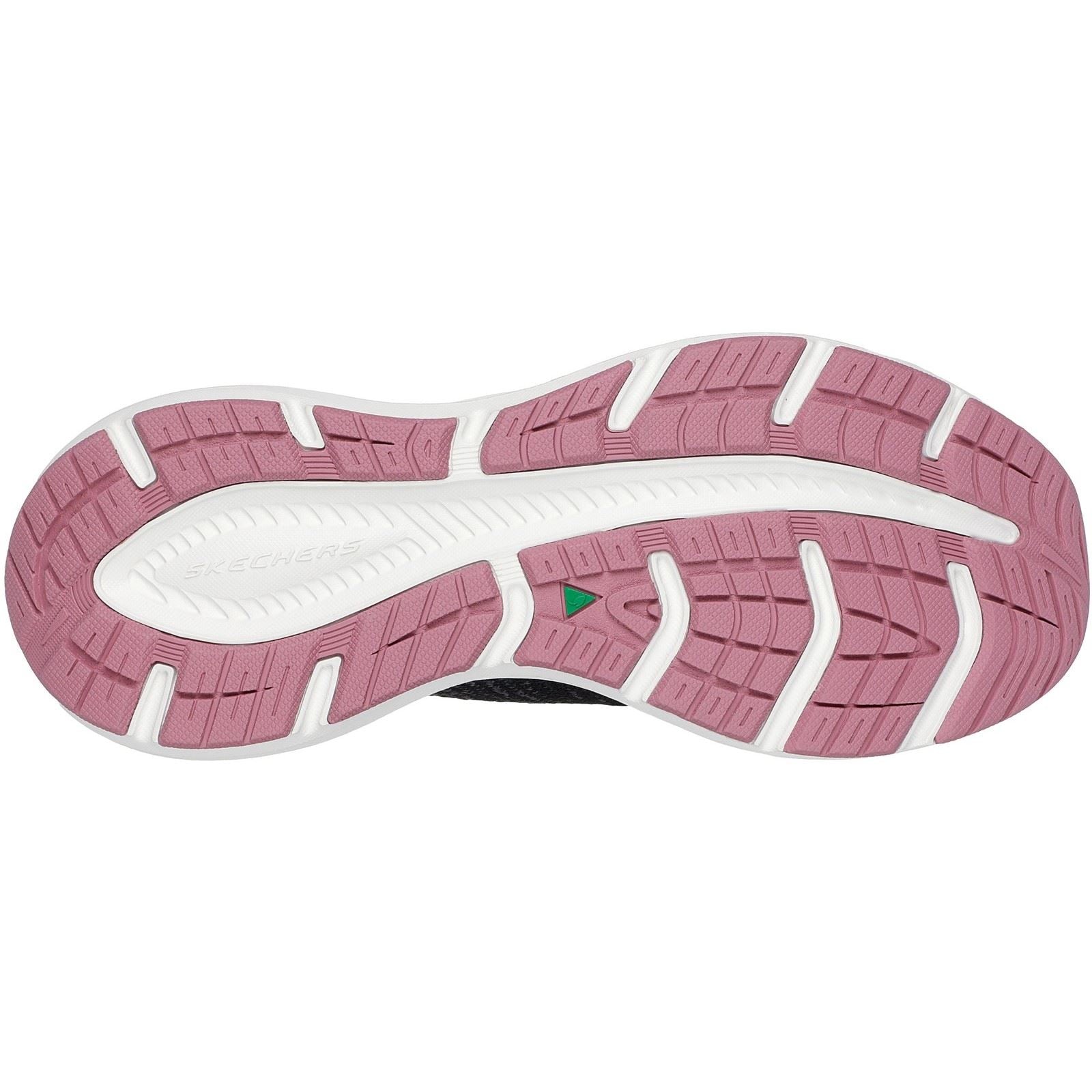 Skechers Edgeride Impression Damen Stoffschuhe In Schwarz/Rosa