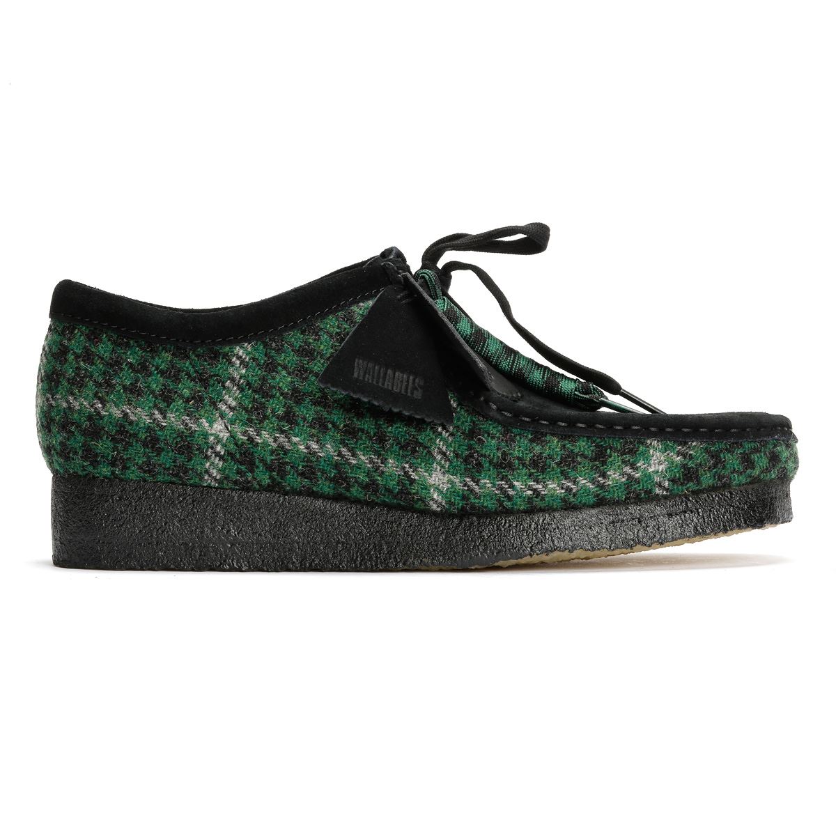 Clarks Originals Wallabee Herren Stoff Stiefel In Grün