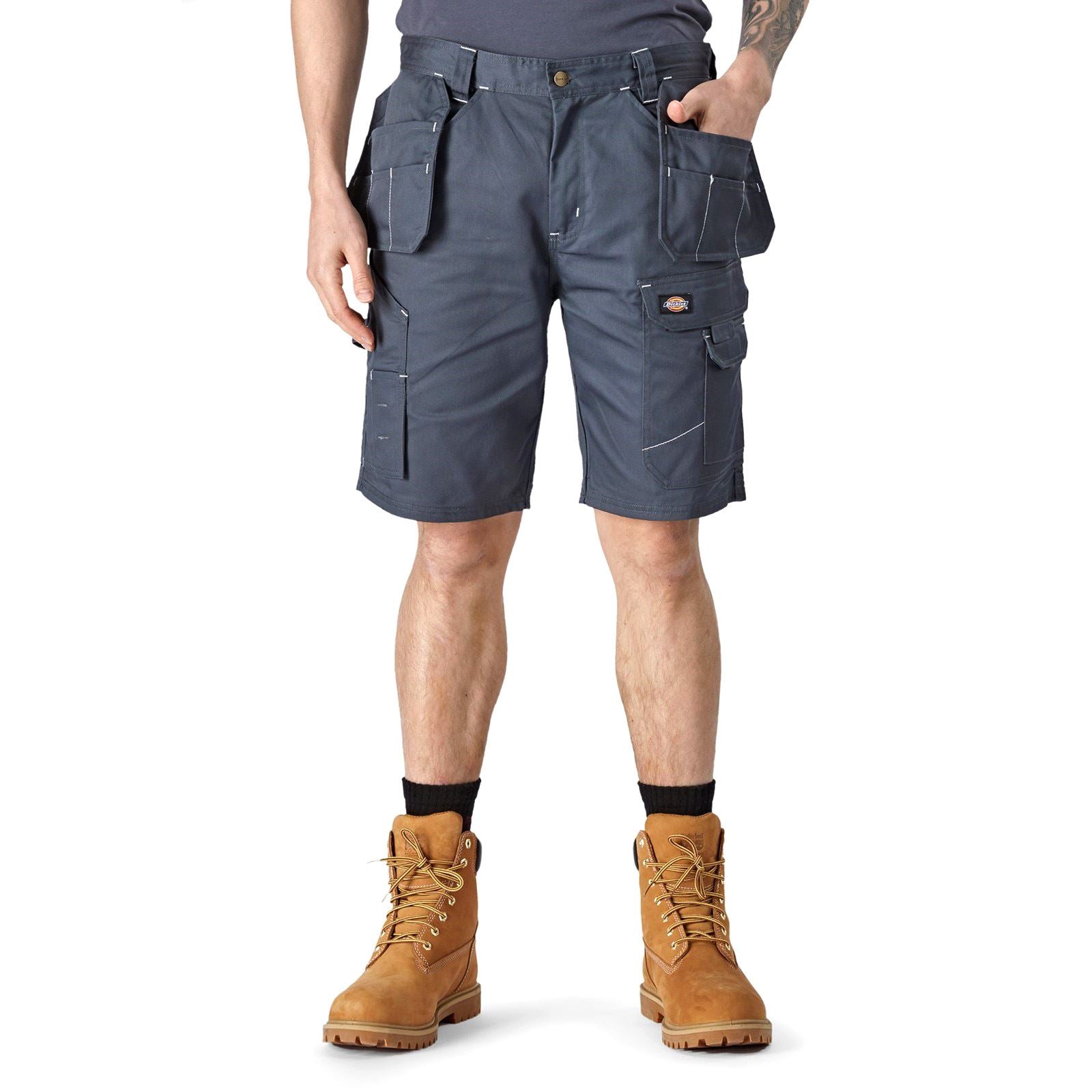 Dickies Redhawk Pro Work Polyester Herren Grau Arbeitskurze Hosen