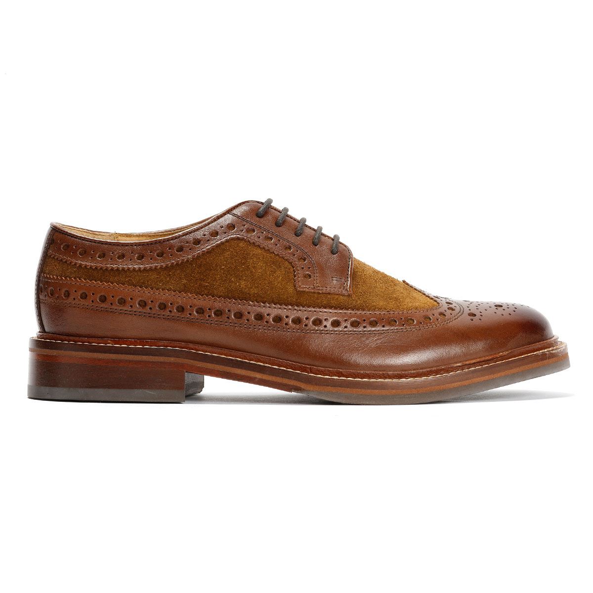 Chapman & Moore Longwing Brogue Herren Leder Braune Schnürschuhe