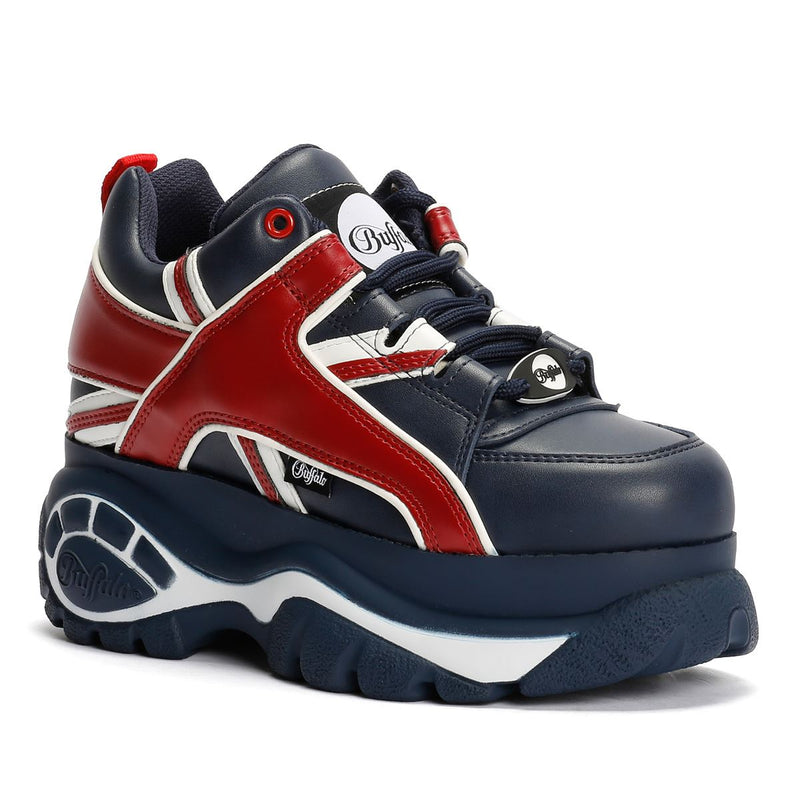 Buffalo 1339-14 Damen Sneaker Aus Blauem Leder