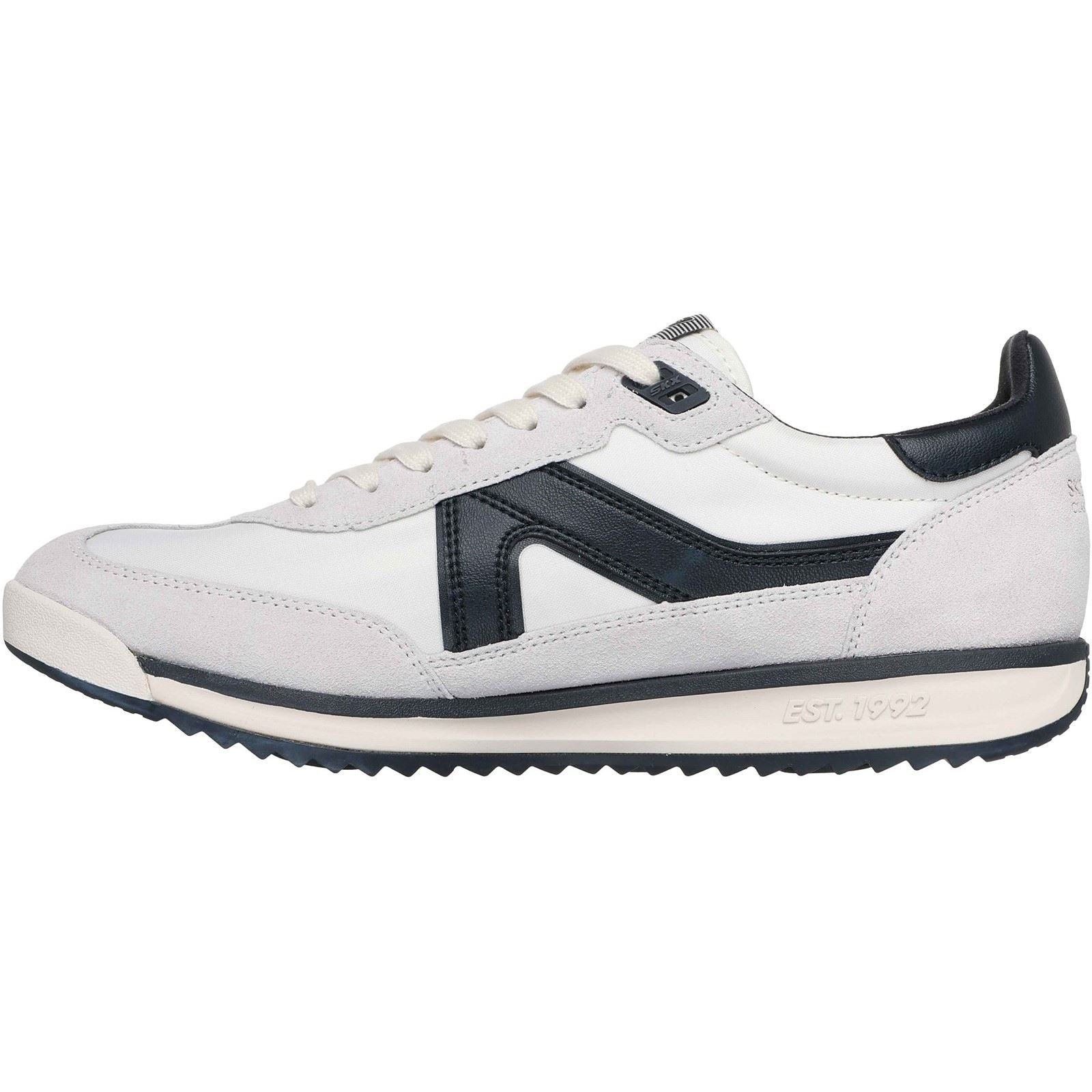 Skechers SKX 92 Spective Leder Herren Weiß/Schwarz Sneaker