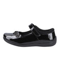 Hush Puppies Christina Patent Senior Mädchenschuhe Aus Schwarzem Leder