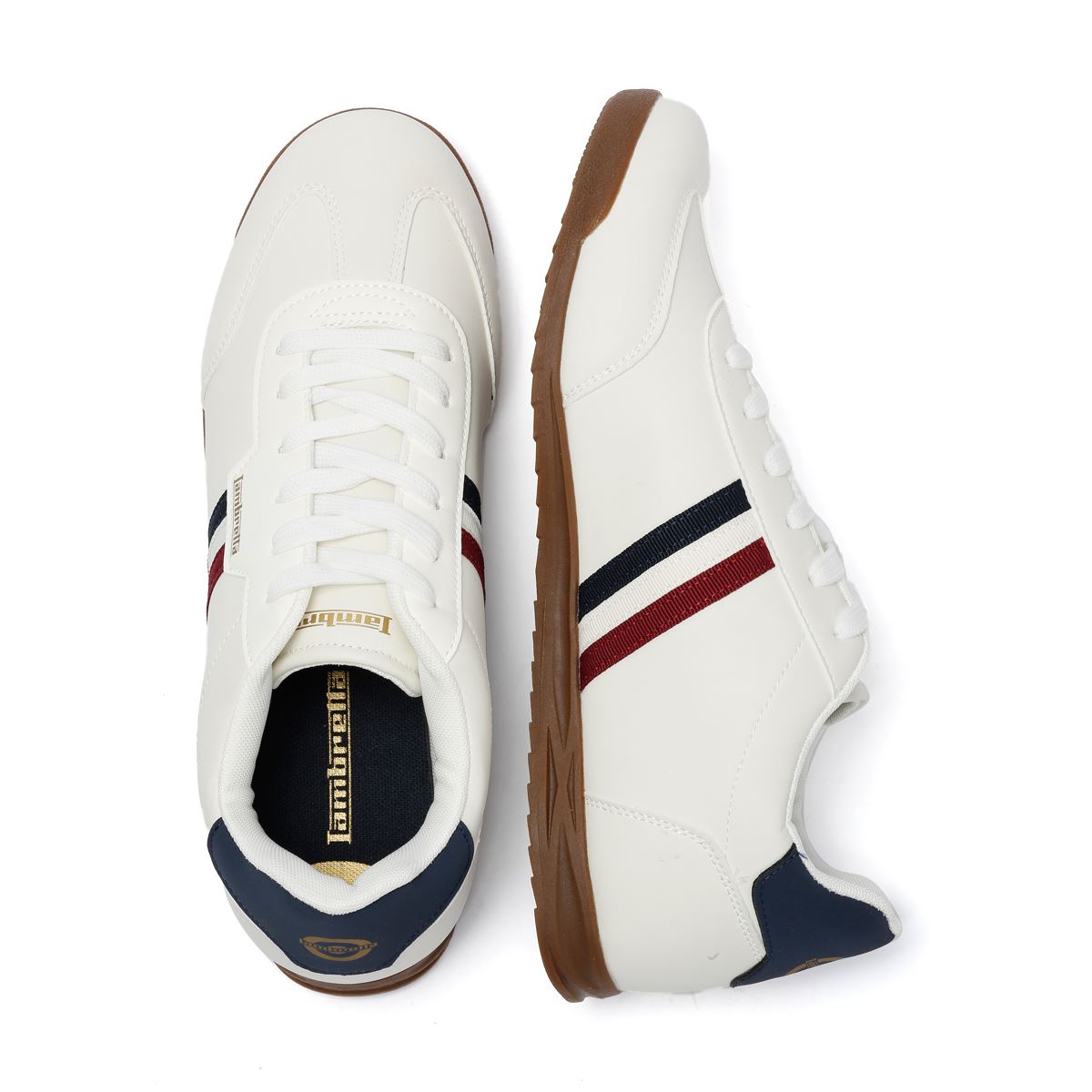 Lambretta Tackle Herren Weiße Sneaker