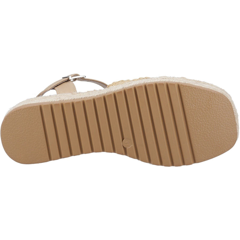 Hush Puppies Jemma Espadrille Damen Sandalen Aus Polyurethan In Tan