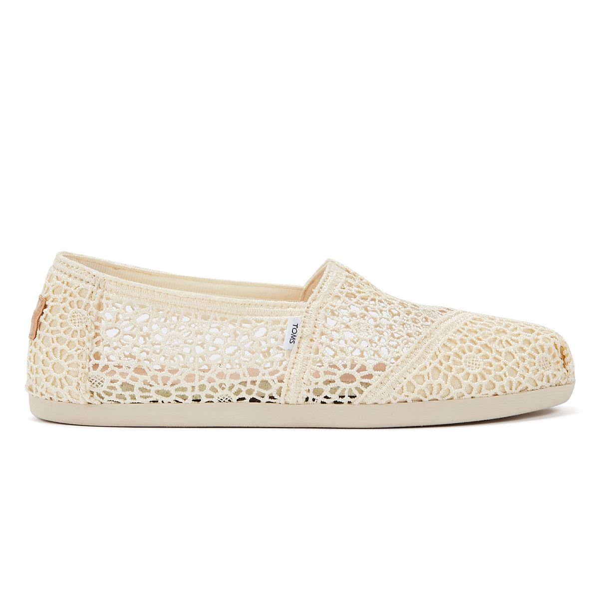 TOMS Apargata Crochet Natural Espadrilles Women's Beige Sandal