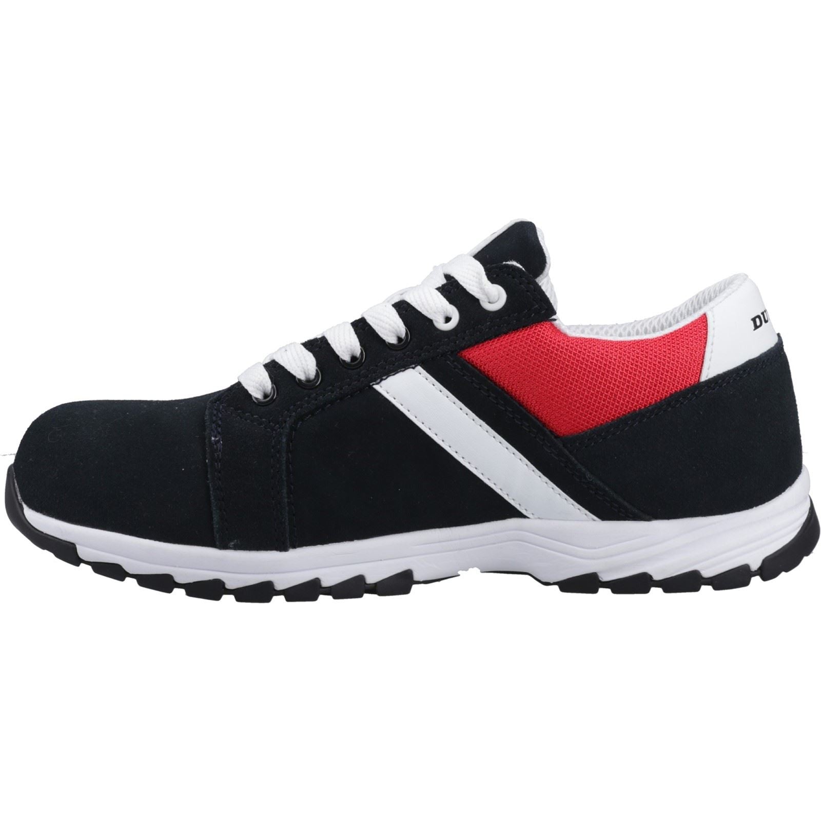 Dunlop Street Response Wildleder Herren Sicherheitssneaker In Dunkelblau/Rot/Weiß