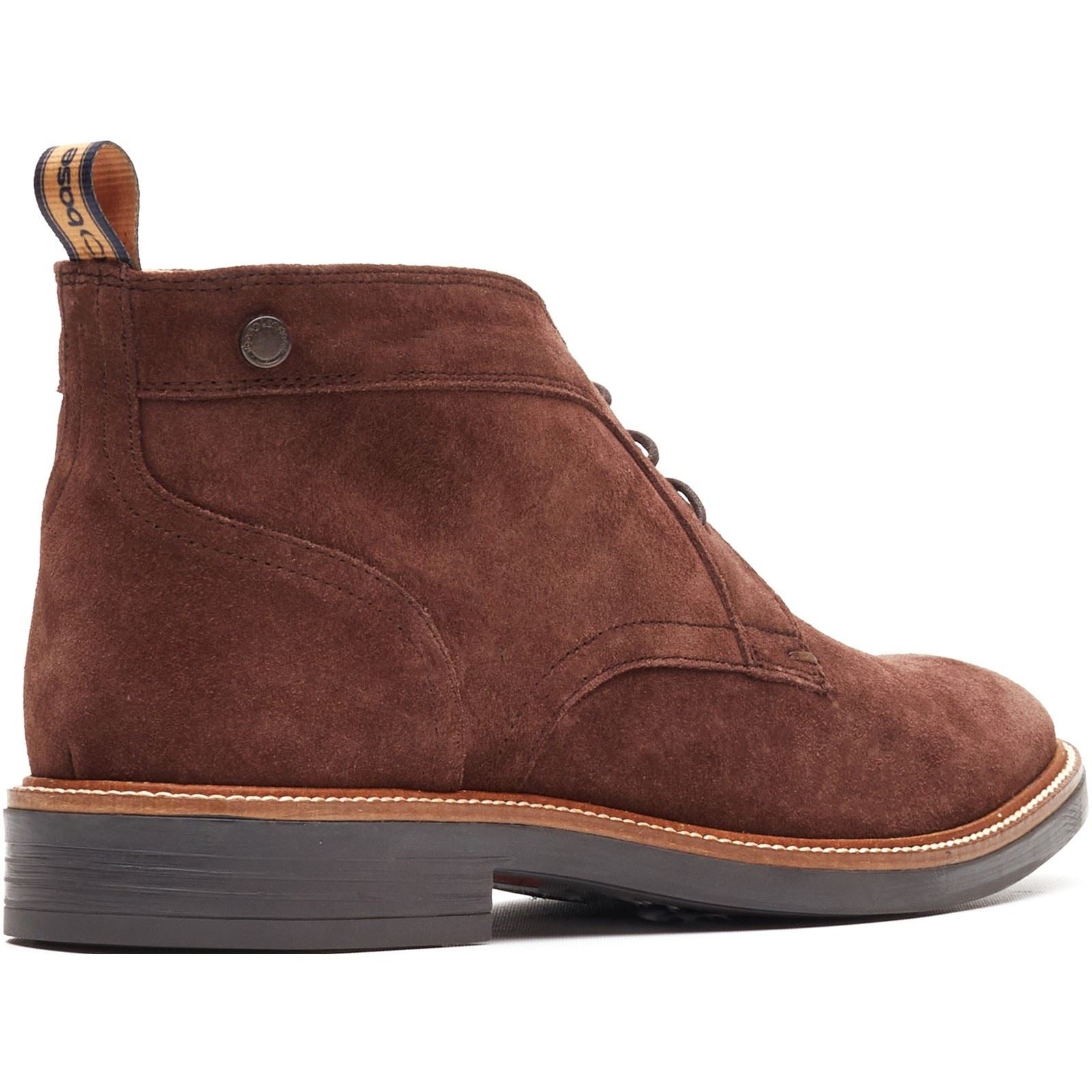 Base London Lincoln Chukka Leder Herren Braune Stiefel