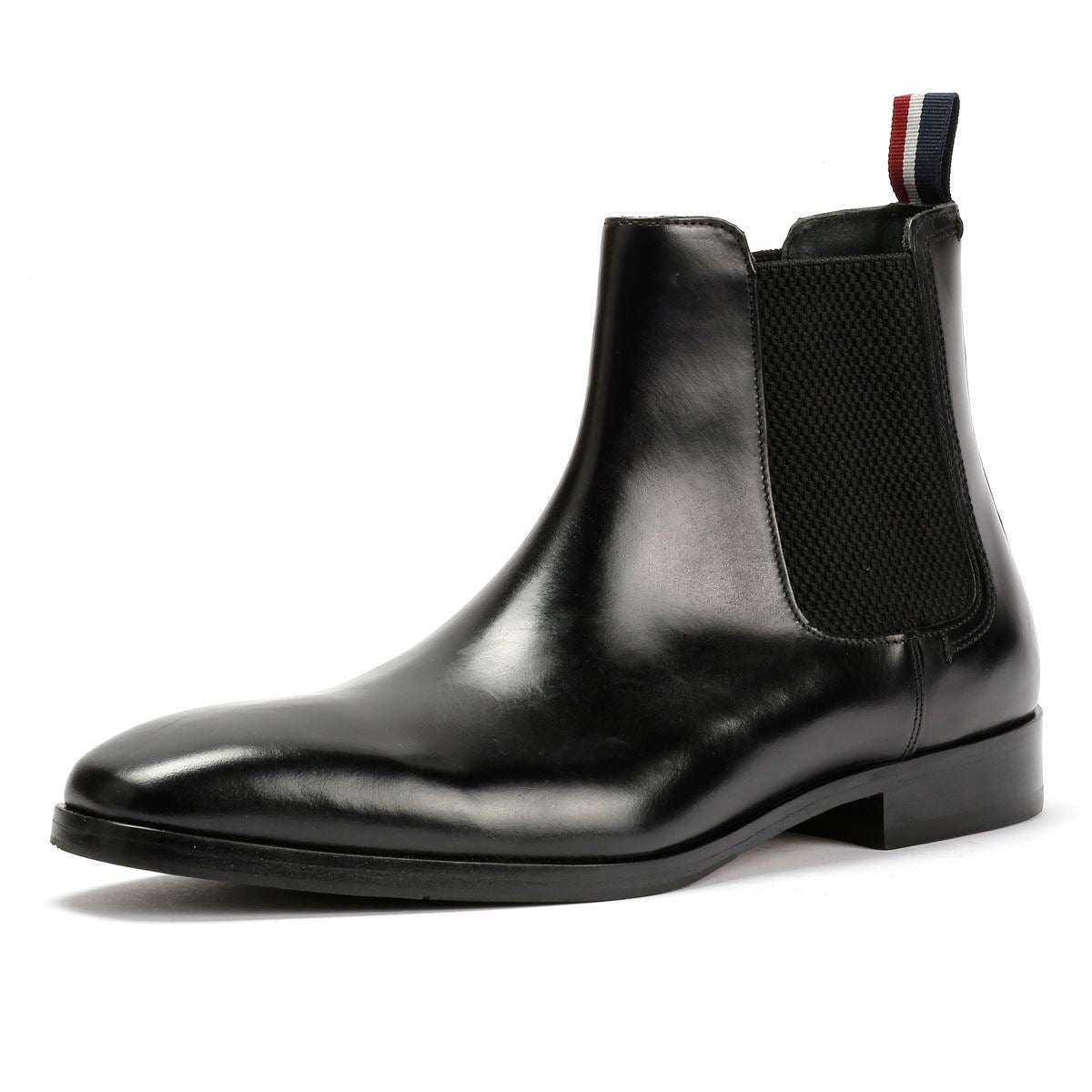 Ben Sherman Kendrick Leder Herren Schwarze Stiefel