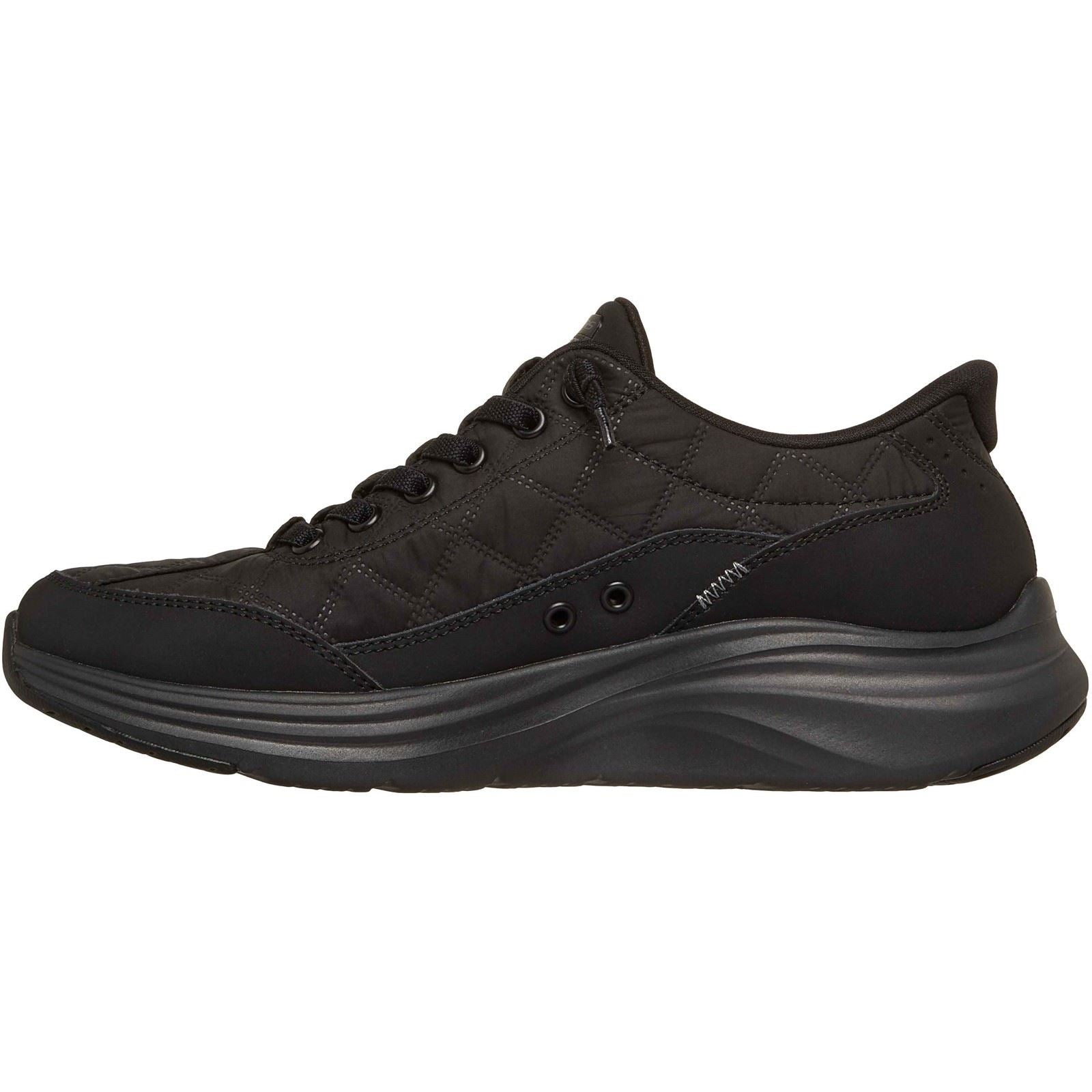 Skechers Contour Foam Cozy Fit Textile Damen Schwarz Sneaker