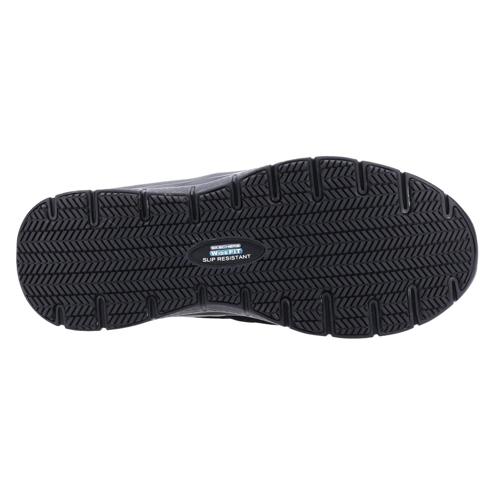 Skechers Workwear McAllen Wide Textil Herren Schwarze Sicherheits-Sneaker