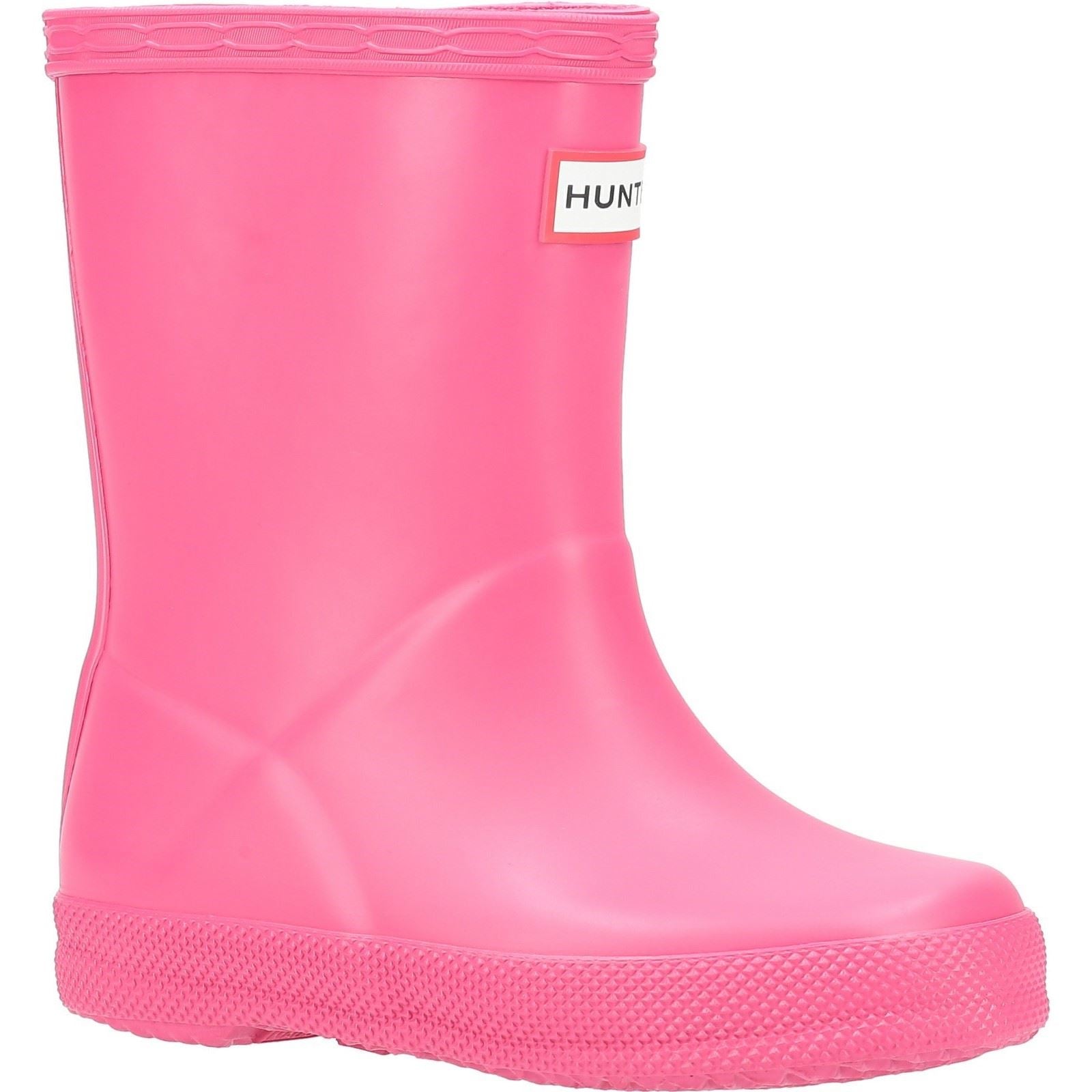 Hunter Kids First Matte Gummistiefel In Leuchtendem Pink