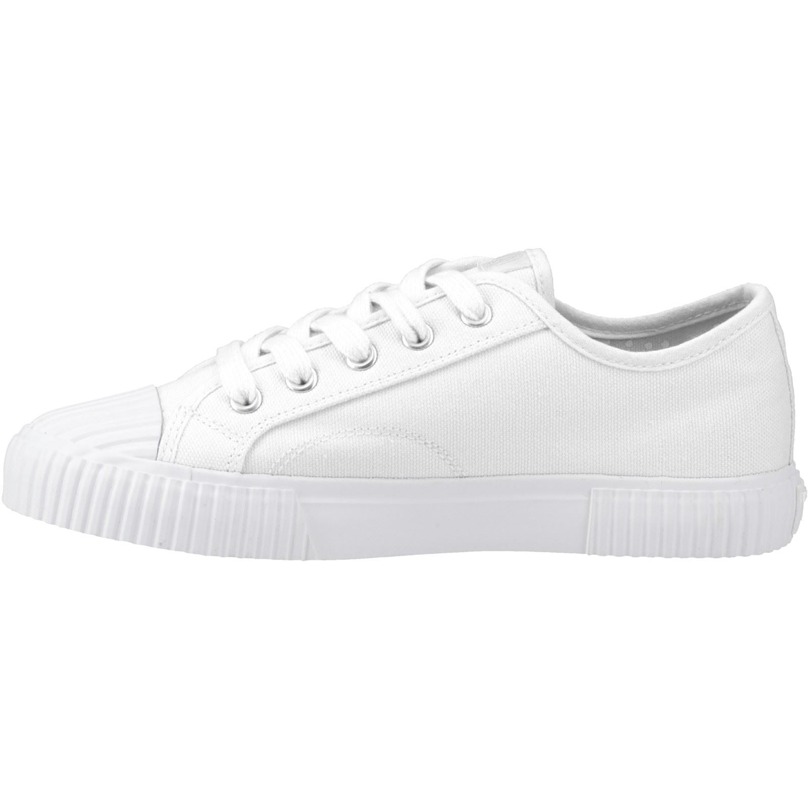 Hush Puppies Freya Canvas Damen Sneaker Aus Weißem Textil