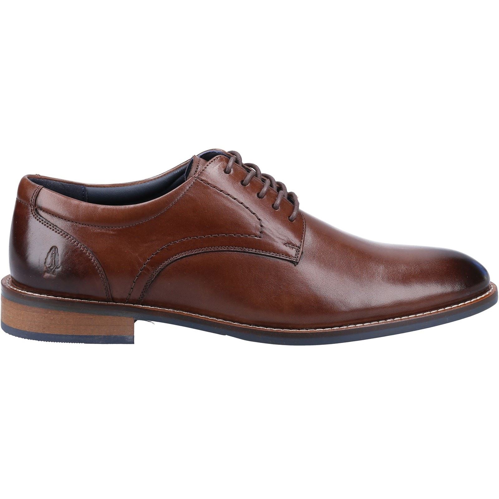 Hush Puppies Damien Lace Up Herrenschuhe Aus Leder In Schokoladenfarbe Mit Schnürung.