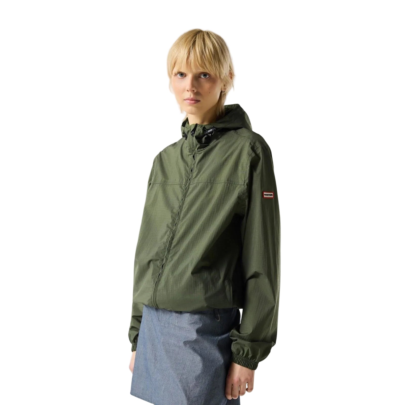 Hunter Packable Rain Verpackbare Regenjacke Unisex Erwachsene Grün