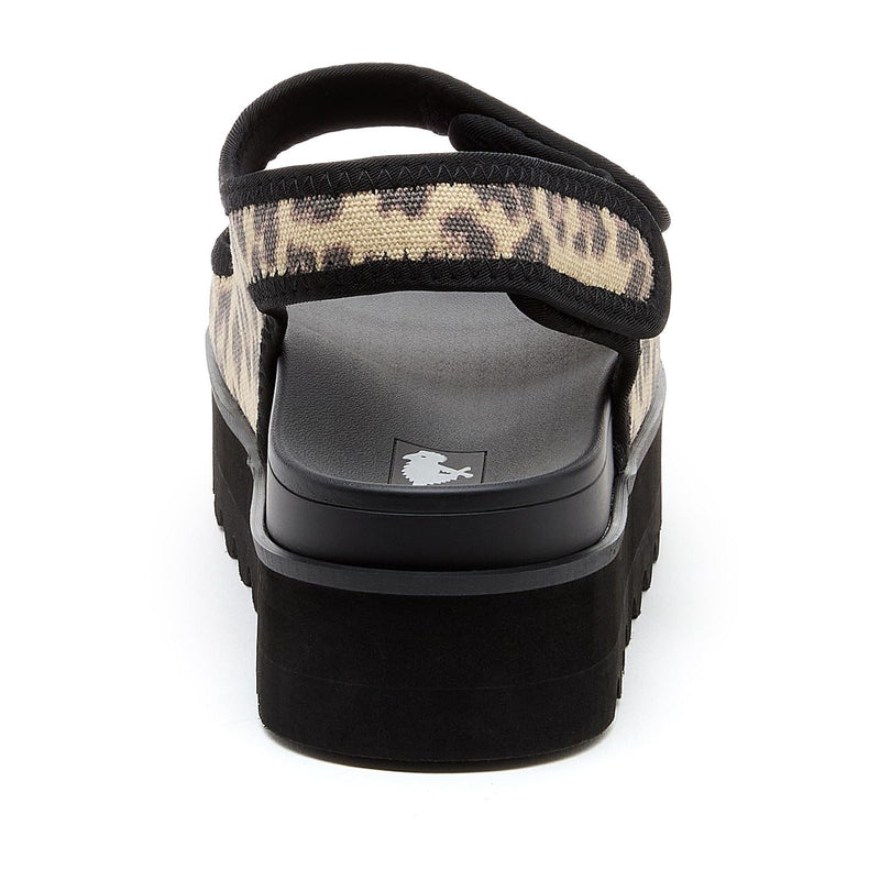 Rocket Dog Balmy Dexter Damen Textil Sandalen In Beige/Schwarz