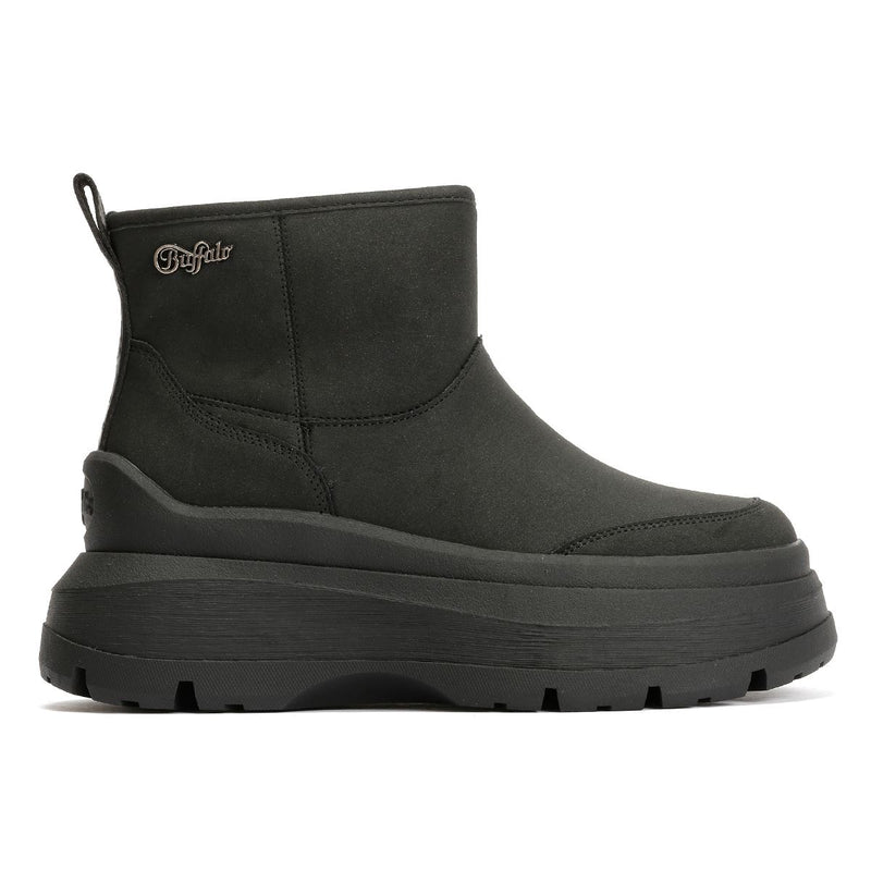 Buffalo Olympia Pull On LO Warm Damen Schwarze Stiefel