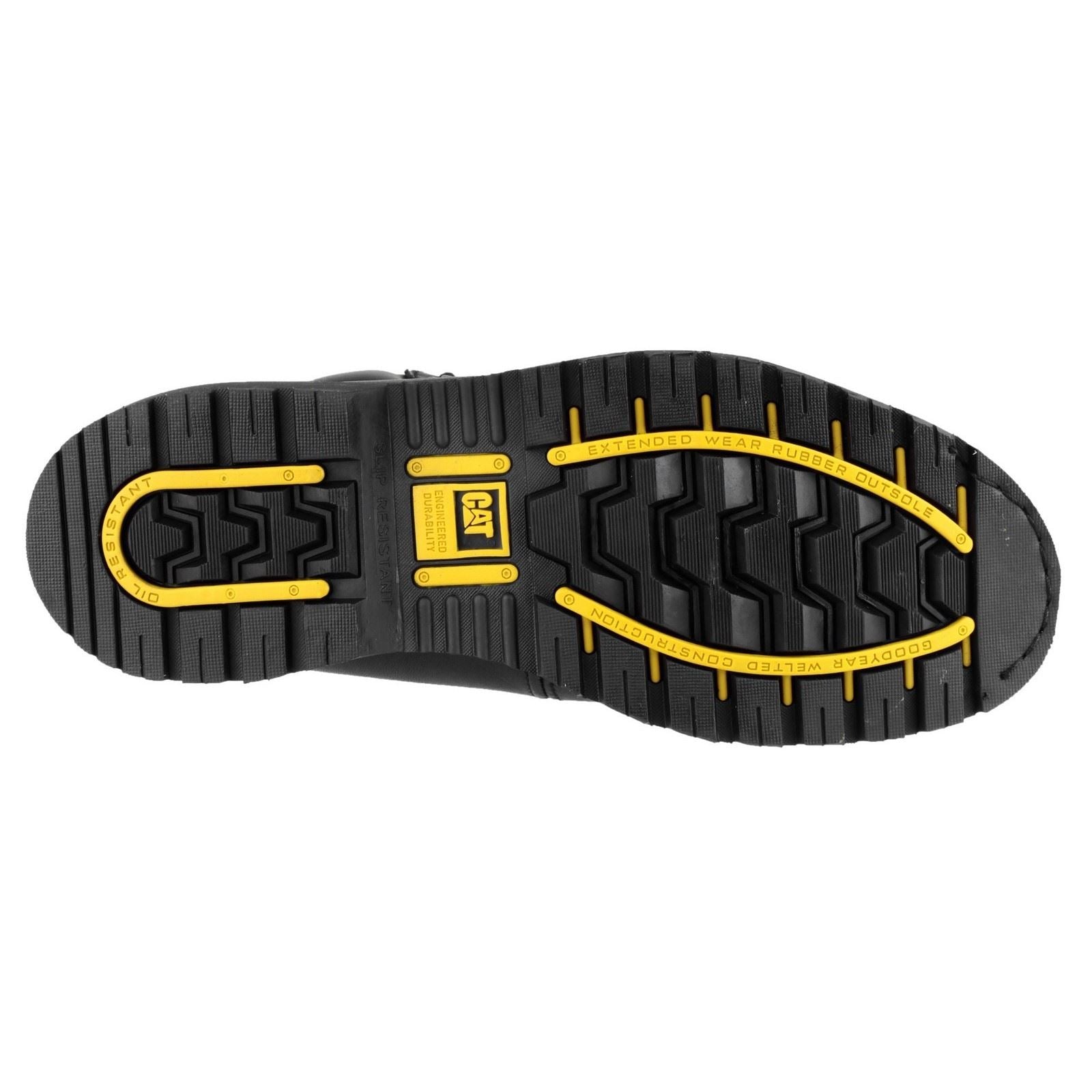 Caterpillar Holton Leder Schwarze Sicherheitsstiefel