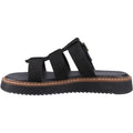 Hush Puppies Celeste Slide Damen Sandalen Aus Schwarzem Leder