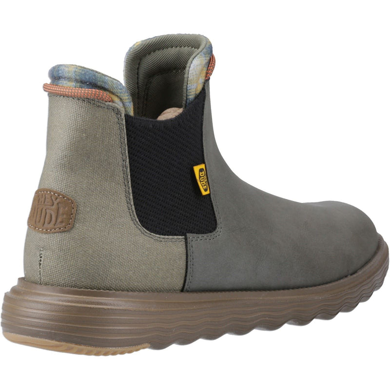 HEYDUDE Branson Classic Herrenstiefel In Dunkeloliv/Espresso