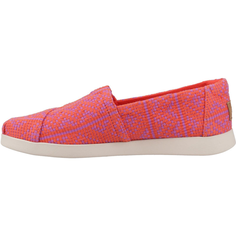 TOMS Alpargata Plus 100% Baumwolle Damen Flammen Espadrilles