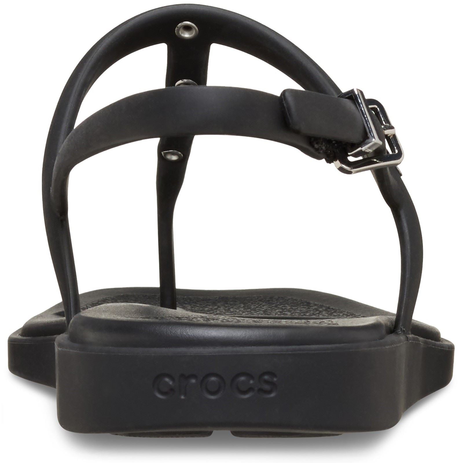 Crocs Miami Studded Thong Flip Thermoplastische Damen Schwarze Sandalen